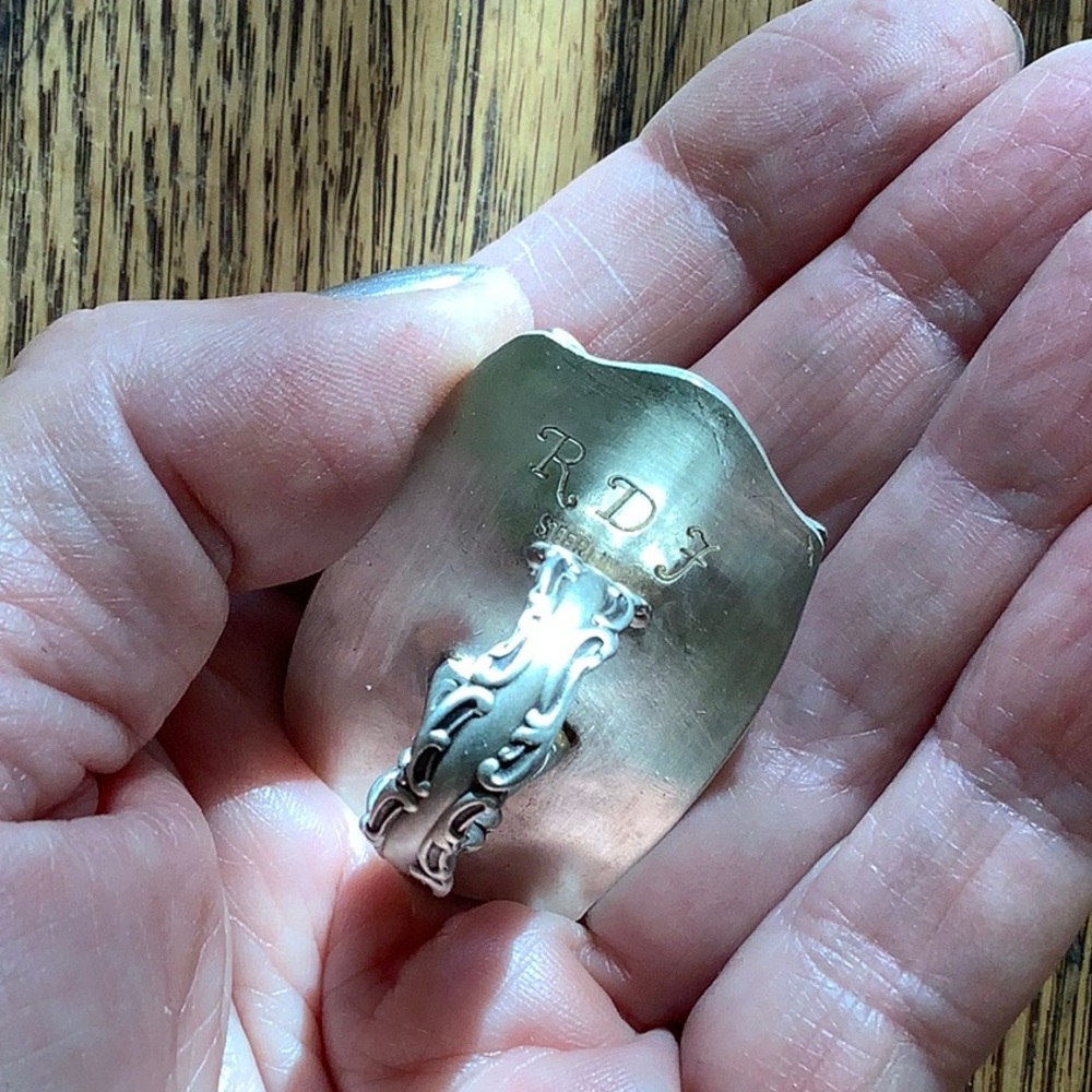 Sterling ring, boulder opal , 8.5 - Picture 4 of 8